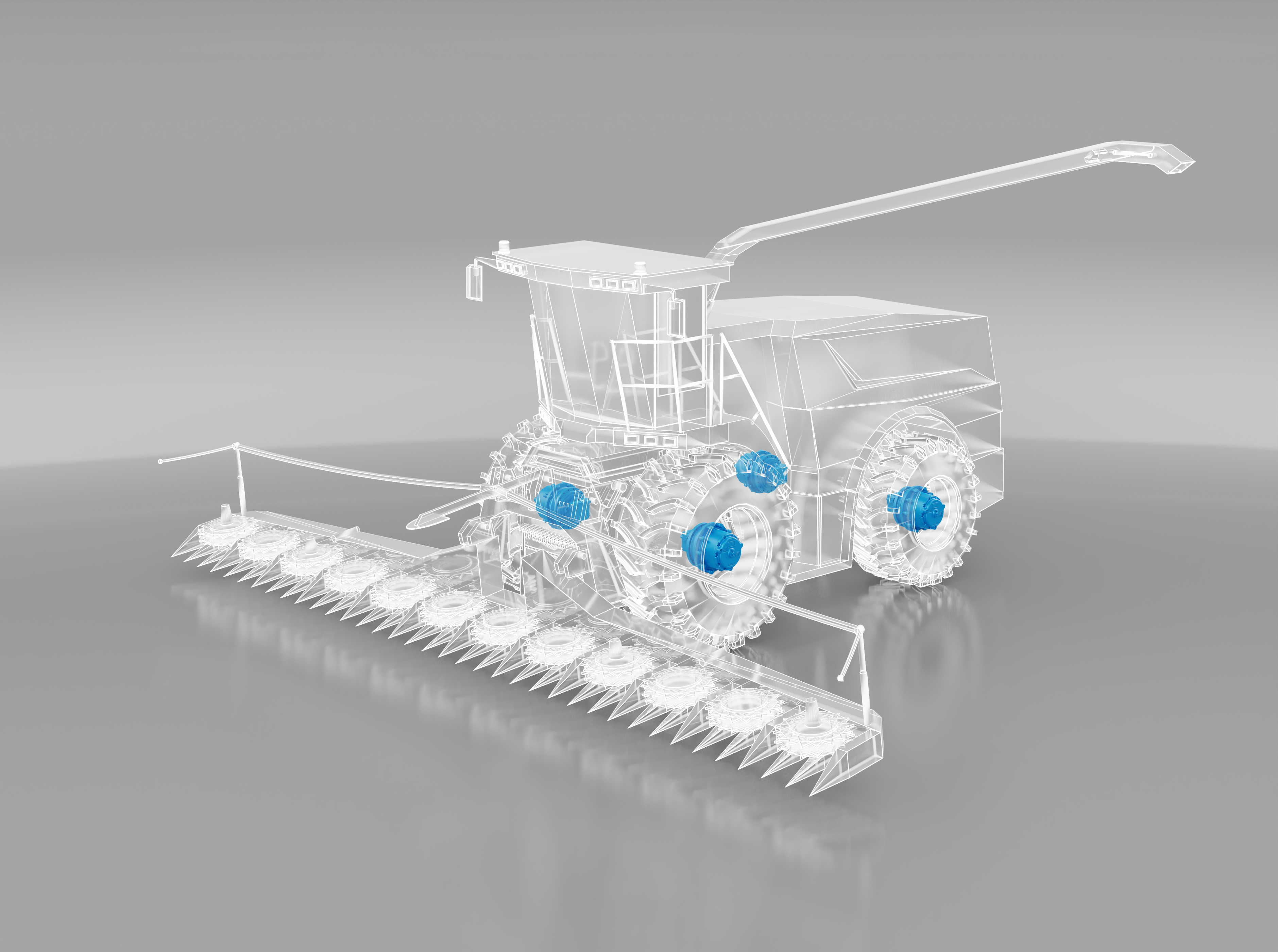 Caixa de engrenagens planetárias duplas Série 600